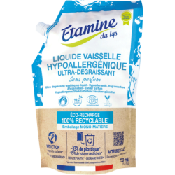 Eco-recharge liquide vaisselle hypoallergenique 750ml