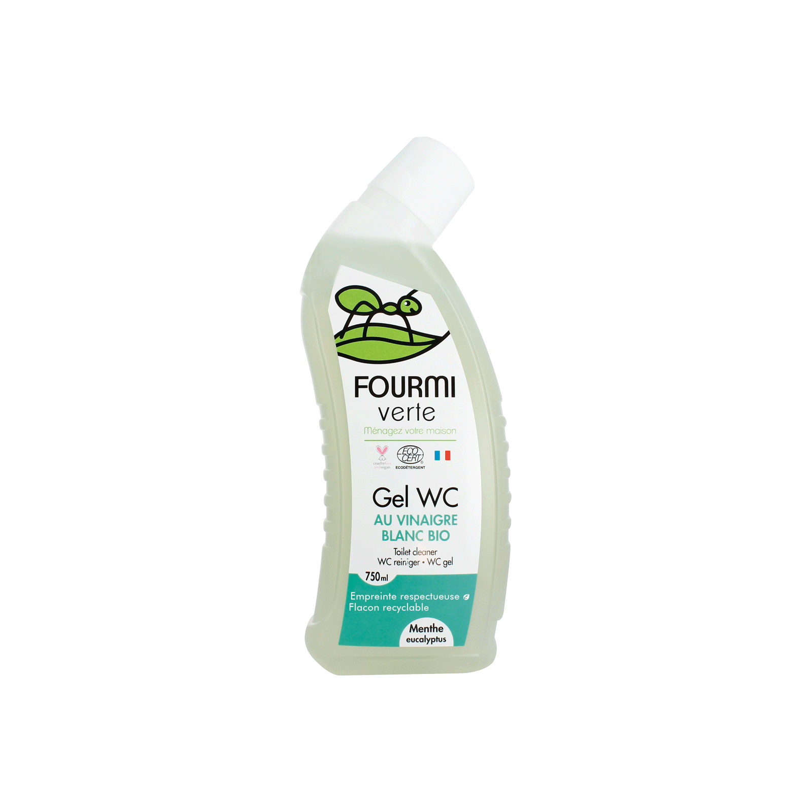 Gel Vinaigre Végétal à 14° – 5 L Parfum Menthe – Nettoyant Maison Multi-Usage – Compatible Fosses Septiques