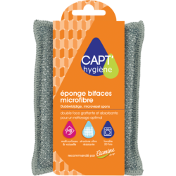 Eponge bifaces microfibre
