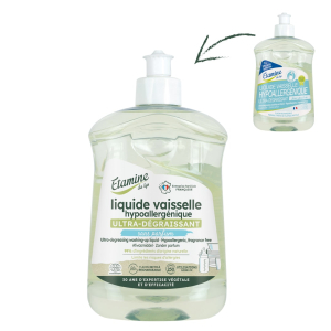 liquide vaisselle hypoallergénique sans parfum 500ml