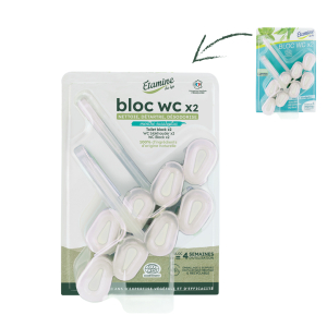 Bloc WC solide menthe eucalyptus x2