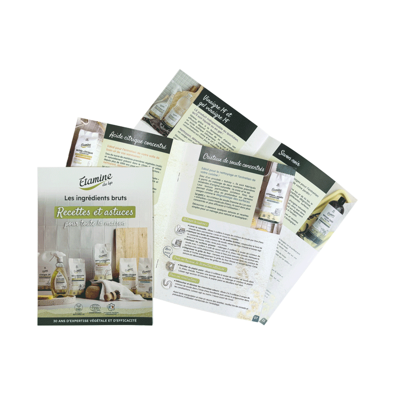 Livret de recettes et astuces pour les ingrédients bruts