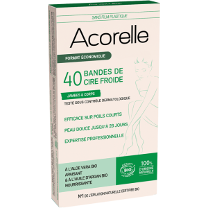 Bandes de Cire Froide BIO Certifiées Corps x40