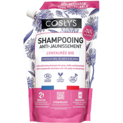 Eco-recharge shampooing cheveux gris. blancs et blonds 1L