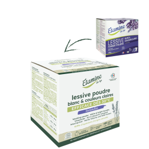 Lessive poudre lavandin 4kg- spéciale blanc