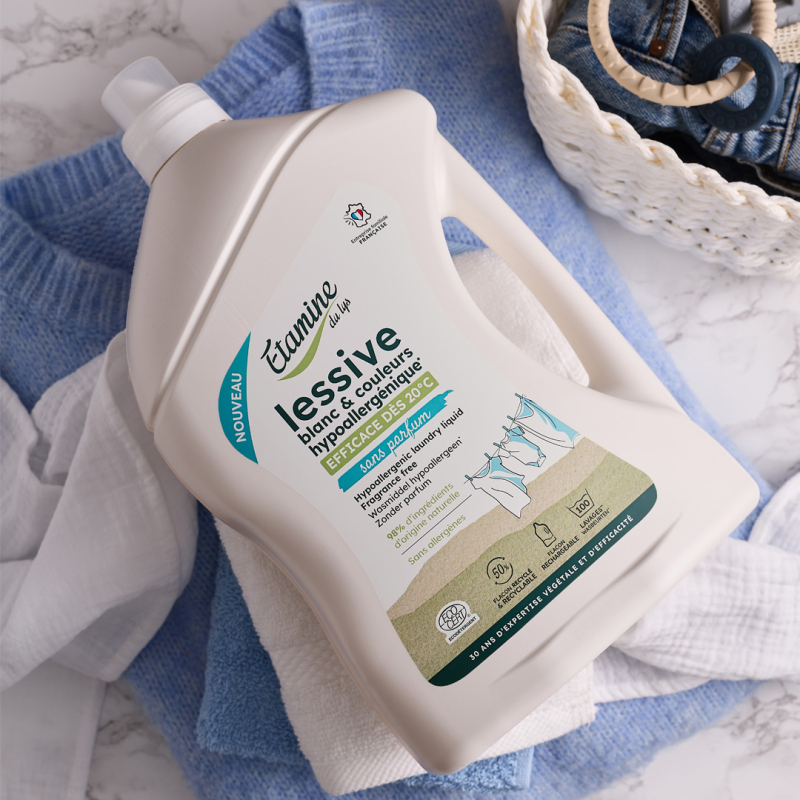 Lessive hypoallergénique sans parfum 3L