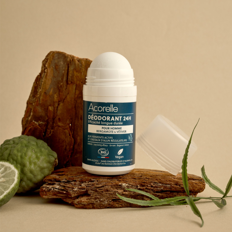 Déodorant Roll-On 24h pour Homme certifié BIO
