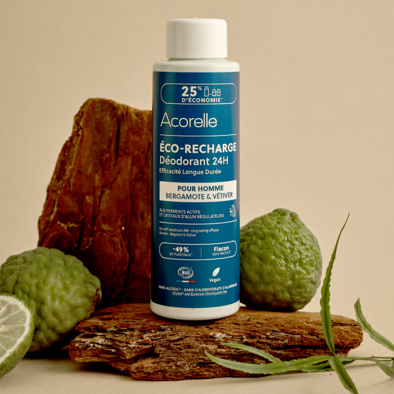 Recharge déodorant roll-on 24h hommes
