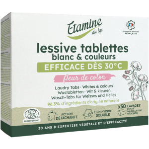 Lessive tablettes blanc et...