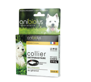 Collier antiparasitaire petit chien Anibiolys